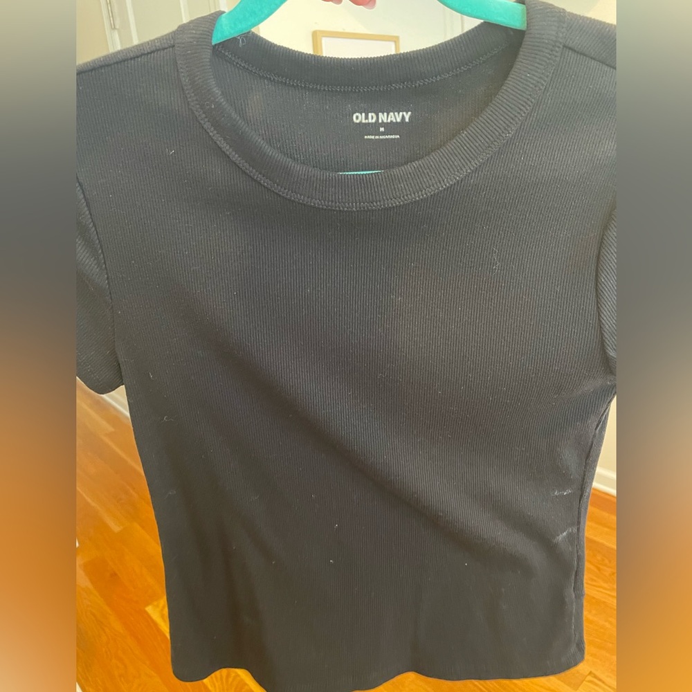Old Navy Ribbed Crop Short Sleeve Tee